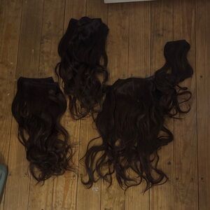 Luxurious Brown Hair Extensions clip In